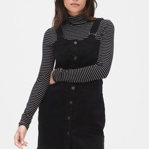 Gap Black Corduroy Pinafore Dress